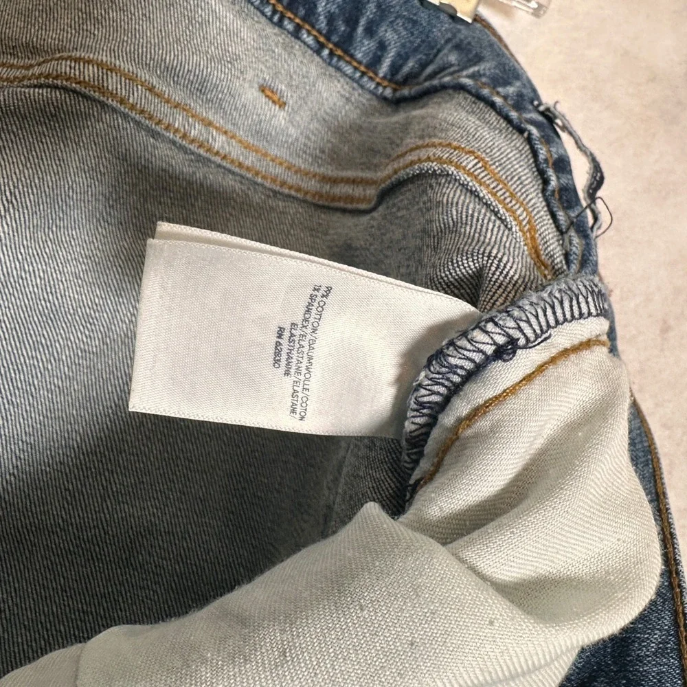 Lands' End Jeans Mens 46T Square Rigger Blue Excellent Straight Leg Denim